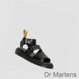 Best Dr Martens Gladiator Sandals Sale Vegan Gryphon Womens Black