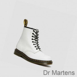 Buy Dr Martens Lace Up Boots Online UK 1460 Smooth Mens White