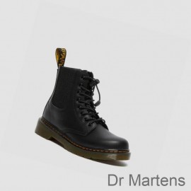 Cheap Dr Martens Boots Online 1460 Harper Junior Kids Black
