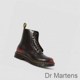 Cheap Dr Martens Boots UK 1460 Pascal Zipper Womens Pink Red