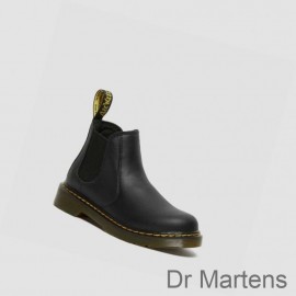 Cheap Dr Martens Chelsea Boots UK 2976 Softy T Junior Kids Black
