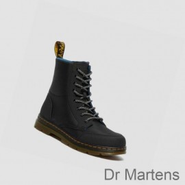 Cheap Dr Martens Utility Boots UK Combs Youth Kids Black