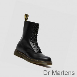 Cheapest Dr Martens Mid-Calf Boots 1490 Smooth Womens Black