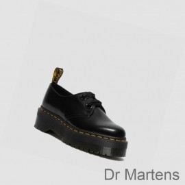 Cheapest Dr Martens Platform Shoes Holly Womens Black