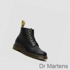 Dr Martens Ankle Boots Factory Outlet Vegan 101 Felix Mens Black