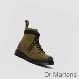 Dr Martens Boots Clearance 1460 Pascal Made In England Titan Mens Olive