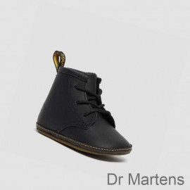 Dr Martens Boots Discount Newborn 1460 Auburn Toddler Kids Black