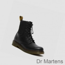 Dr Martens Boots Discount Store 1460 Harper Youth Kids Black