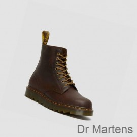 Dr Martens Boots Outlet Store 1460 Pascal Ziggy Mens Brown