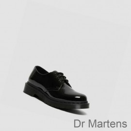 Dr Martens Boots UK Sale 1461 Mono Patent Mens Black