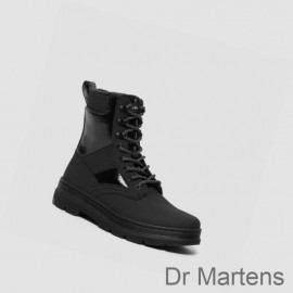 Dr Martens Casual Boots For Cheap Iowa Faux Fur Womens Black