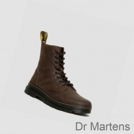Dr Martens Casual Boots Online Store UK Combs Crazy Horse Mens Brown