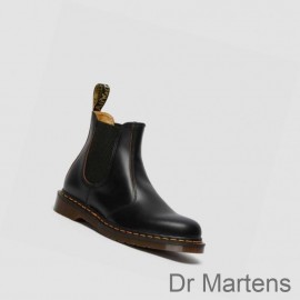 Dr Martens Chelsea Boots Cheap Price 2976 Vintage Made In England Womens Black