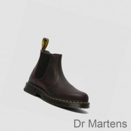 Dr Martens Chelsea Boots Clearance Sale 2976 DM's Wintergrip Mens Brown