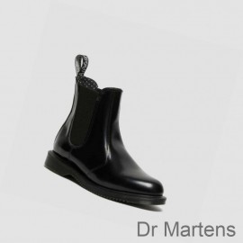 Dr Martens Chelsea Boots For Sale Flora Smooth Womens Black