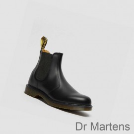 Dr Martens Chelsea Boots UK Sale 2976 Smooth Mens Black