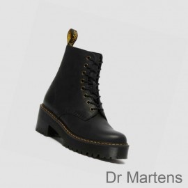 Dr Martens Heeled Boots Outlet Store Shriver Hi Wyoming Womens Black