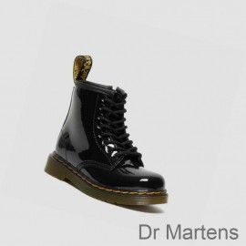 Dr Martens Lace Up Boots Buy Online 1460 Patent Toddler Kids Black