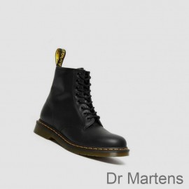 Dr Martens Lace Up Boots Cheap Outlet 1460 Nappa Mens Black