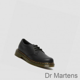 Dr Martens Lace Up Boots Cheap Price 1461 Softy T Junior Kids Black