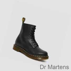 Dr Martens Lace Up Boots Cheapest Price 1460 Nappa Womens Black