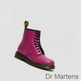 Dr Martens Lace Up Boots For Sale 1460 Smooth Mens Pink