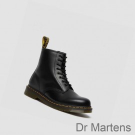 Dr Martens Lace Up Boots On Sale 1460 Smooth Mens Black