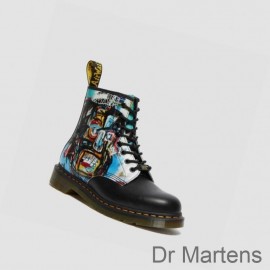 Dr Martens Lace Up Boots Online Store UK 1460 Basquiat Womens Black