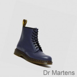 Dr Martens Lace Up Boots Sale UK 1460 Smooth Mens Blue