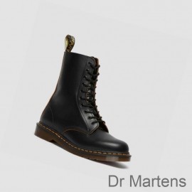 Dr Martens Mid-Calf Boots UK Sale 1490 Vintage Made In England Mens Black