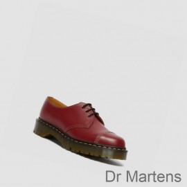 Dr Martens Oxfords Shoes Black Friday Sale 1461 Bex Toe Cap Vintage Mens Red