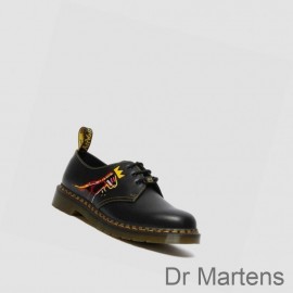 Dr Martens Oxfords Shoes Sale UK 1461 Basquiat Womens Black