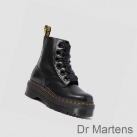Dr Martens Platform Boots Clearance Sale Molly Womens Black