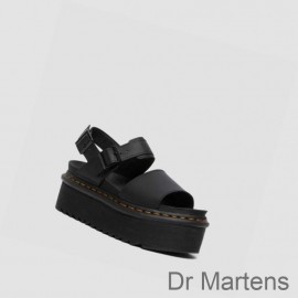 Dr Martens Platform Sandals Sale Outlet Voss Womens Black