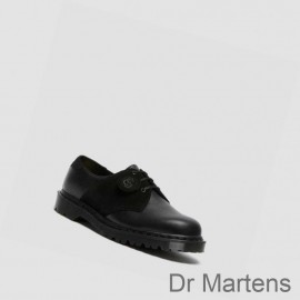 Dr Martens Saddle Shoes Best Price 1461 + Suede Mens Black