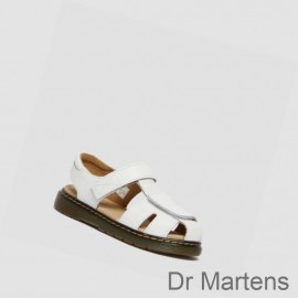 Dr Martens Sandals Online Sale Moby II Velcro Junior Kids White