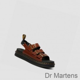 Dr Martens Strap Sandals Discount Soloman Luxor Strap Mens Brown