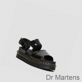 Dr Martens Strap Sandals For Sale Voss Patent Womens Black