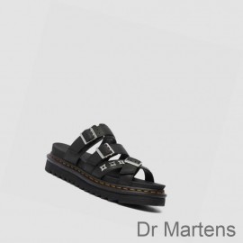 Dr Martens Strap Sandals Outlet Sale Ryker II Hardware Mens Black