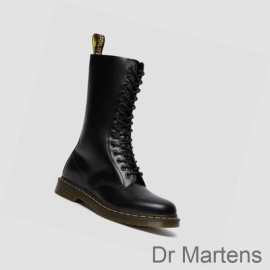 Dr Martens Tall Boots Sale Outlet 1914 Smooth Tall Mens Black
