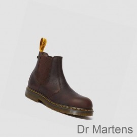 Dr Martens Work Boots Cheap Outlet Fellside Chelsea Mens Brown