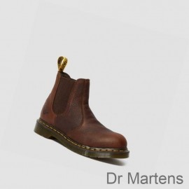 Dr Martens Work Boots Clearance Sale UK Arbor Steel Toe Womens TEAK INDUKTRIAL BEAR