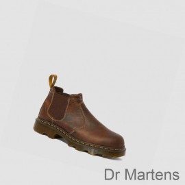 Dr Martens Work Boots Discount Store Penly Lightweight Chelsea Mens Brown