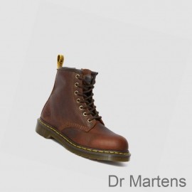 Dr Martens Work Boots For Sale Online Maple Zip Steel Toe Womens TEAK INDUKTRIAL BEAR